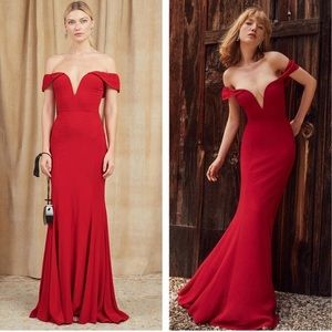 Reformation Bali Dress in Lipstick